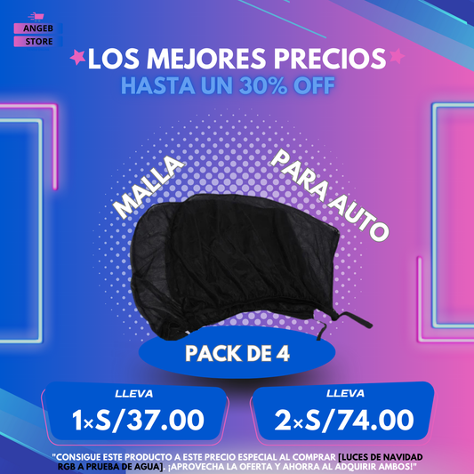 MALLA PARA AUTO (PACK DE 4)